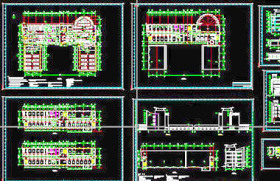 学校食堂建筑施工图CAD详图经典实例-6