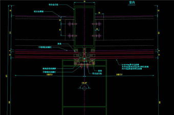 墙横剖节点图CAD图纸