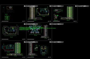 高层cad图纸