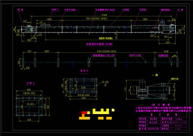 埋刮板输送机设计CAD机械图纸