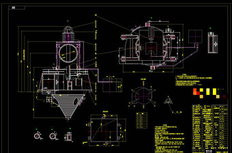 选粉机设计素材CAD机械图纸