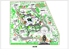 某休闲区园林规划平面图