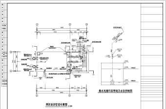 某地小区消防泵房给排水设计施工图