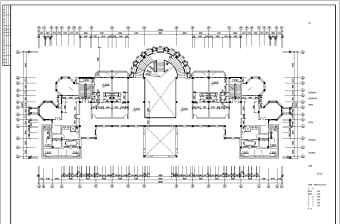 大型会所建筑设计全套CAD图纸