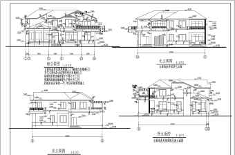 某二层别墅建筑、结构设计施工图纸