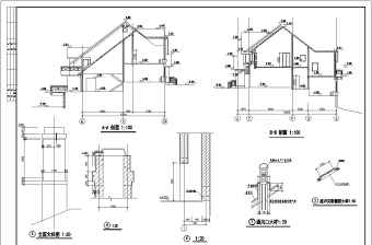 浙江某地2层框架结构别墅建筑方案图