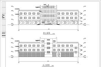 三层全框架结构办公楼建筑施工图