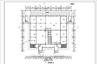 框架结构体艺馆建施图