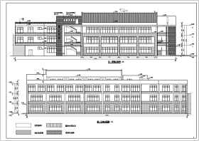 某地高校多层框架结构食堂建筑设计施工图