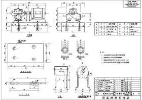 水泵安装标准大样图cad图设计详图