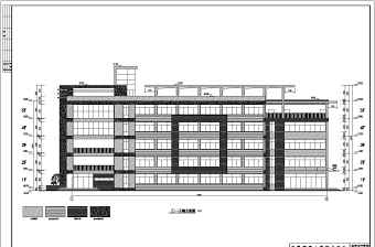 安徽某地五层框架教学楼建筑施工图