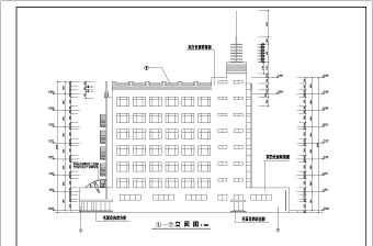 高层宾馆商住楼建筑设计CAD施工图纸