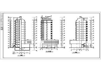 多层住宅楼建筑施工设计全套CAD图纸