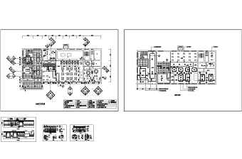 中式餐厅室内设计施工图CAD文件.dwg