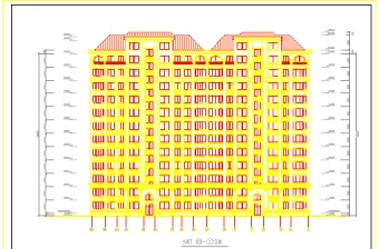 小高层住宅楼平剖面建筑设计CAD施工图