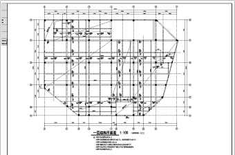 某地四层框架结构商场结构施工图（带地下室）