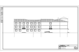某地三层框架结构疗养院建筑设计施工图