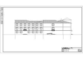 某地三层框架结构疗养院建筑设计施工图