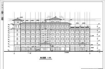 某地区6层框架结构酒店建筑设计方案图