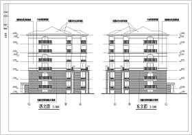 某地六层异形柱框架结构住宅楼建筑结构施工图（带地下室）