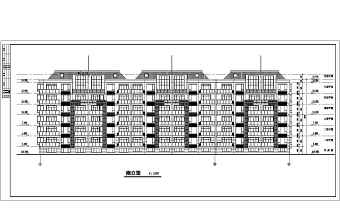 某小区六层框架结构住宅楼建筑设计施工图