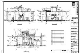 某轻型木结构别墅建筑设计施工图
