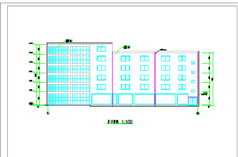 某地六层框架结构综合楼建筑设计方案图