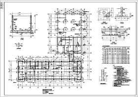 某地13层框架结构人防大楼结构设计施工图