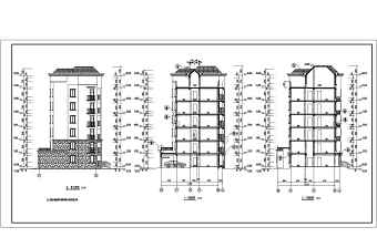某地区六层框架结构住宅楼建筑施工图