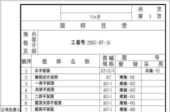 某框架结构商业街建筑施工图