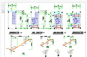 2018最新整合资料-29款各式各样混凝土楼梯设计详图CAD详图