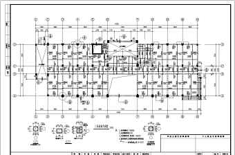 某地6层框架结构办公楼结构设计施工图
