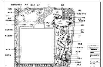别墅景观平面图CAD免费