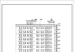 汕尾市某地十三层框架结构酒店建筑设计方案图纸