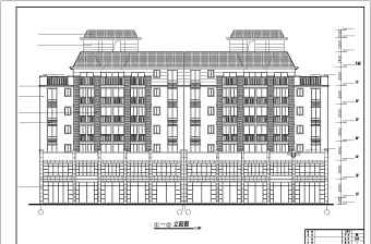 广东某7层框架结构商住楼建筑设计施工图