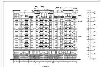 钢筋混凝土商住楼建筑设计CAD施工图纸