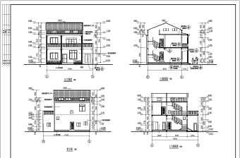 某地两层砖混结构新农村住宅建筑设计施工图纸