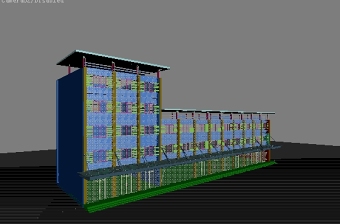 沿街商业建筑3D模型