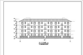 多层部队宿舍楼建筑设计图