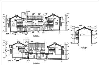 某三层框架结构商住楼建筑设计方案图