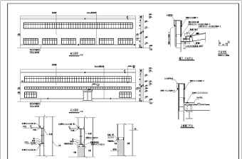 某28米跨轻钢厂房建筑、结构设计施工图