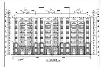 某地6层框剪结构住宅楼建筑设计施工图
