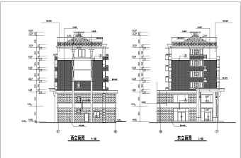 余杭市某六层框架结构住宅建筑设计施工图纸