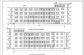某学校四层框架结构教学楼建筑设计施工图