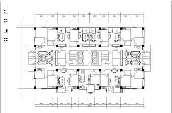 丽锦园高层住宅户型设计平面图