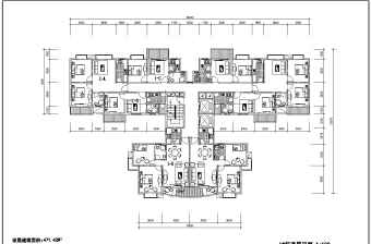 某小区多层住宅楼户型设计图