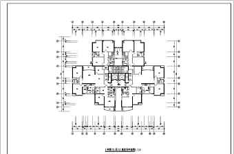 某高层住宅及小区建模设计cad施工图纸