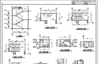 某框架结构商住楼设计cad全套建施图带效果图