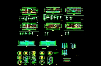 ４层框架结构综合楼建筑图