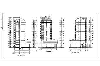 某框架结构小高层住宅楼建筑施工图